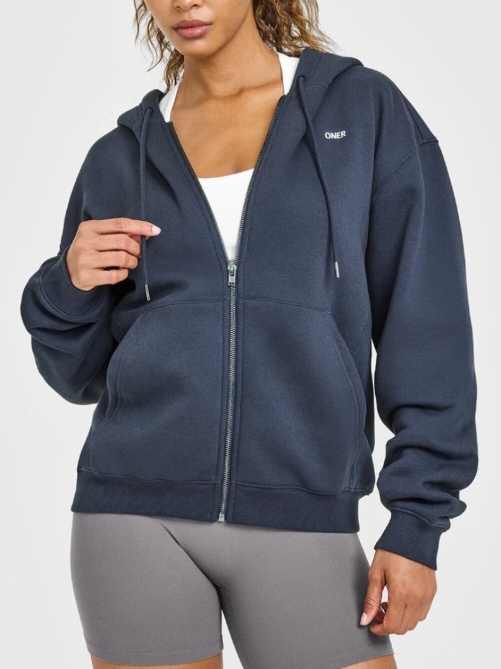 Oner Active Foundations Zip-Up Hoodie In True Blue - Women's Size XL (NWT)